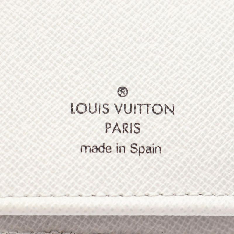 Louis Vuitton Bifold Long Wallet Portefeuille Brazza Epi M81371 Navy Leather