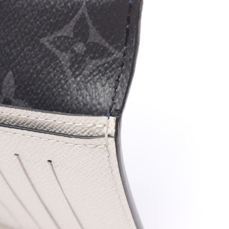 Louis Vuitton Bifold Long Wallet Portefeuille Brazza Epi M81371 Navy Leather