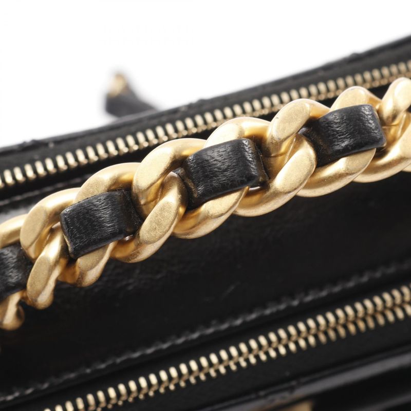 Chanel Shoulder Bag Matelasse As2178 Black Leather Matelasse Vanity 2way Chain