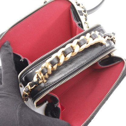 Chanel Shoulder Bag Matelasse As2178 Black Leather Matelasse Vanity 2way Chain