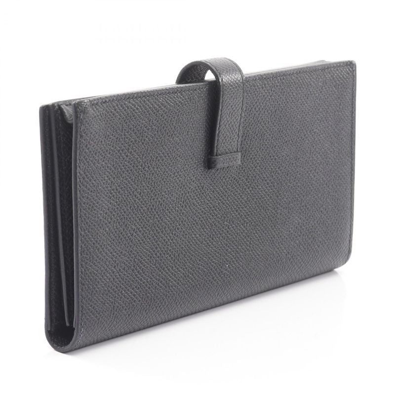 Hermes Bifold Long Wallet Bearn Souffle So Black Other Bearn Souffle So Black