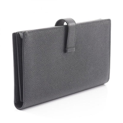 Hermes Bifold Long Wallet Bearn Souffle So Black Other Bearn Souffle So Black