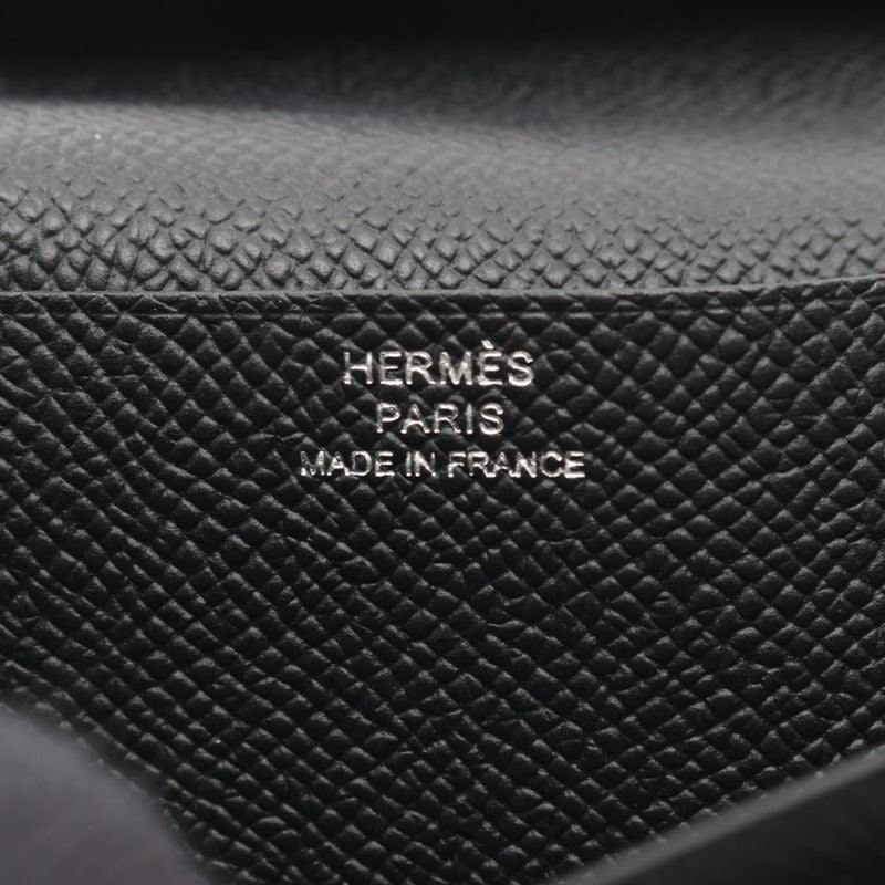 Hermes Bifold Long Wallet Bearn Souffle So Black Other Bearn Souffle So Black