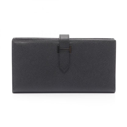 Hermes Bifold Long Wallet Bearn Souffle So Black Other Bearn Souffle So Black