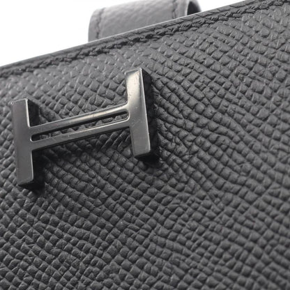Hermes Bifold Long Wallet Bearn Souffle So Black Other Bearn Souffle So Black