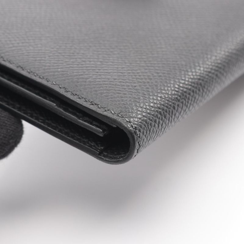Hermes Bifold Long Wallet Bearn Souffle So Black Other Bearn Souffle So Black