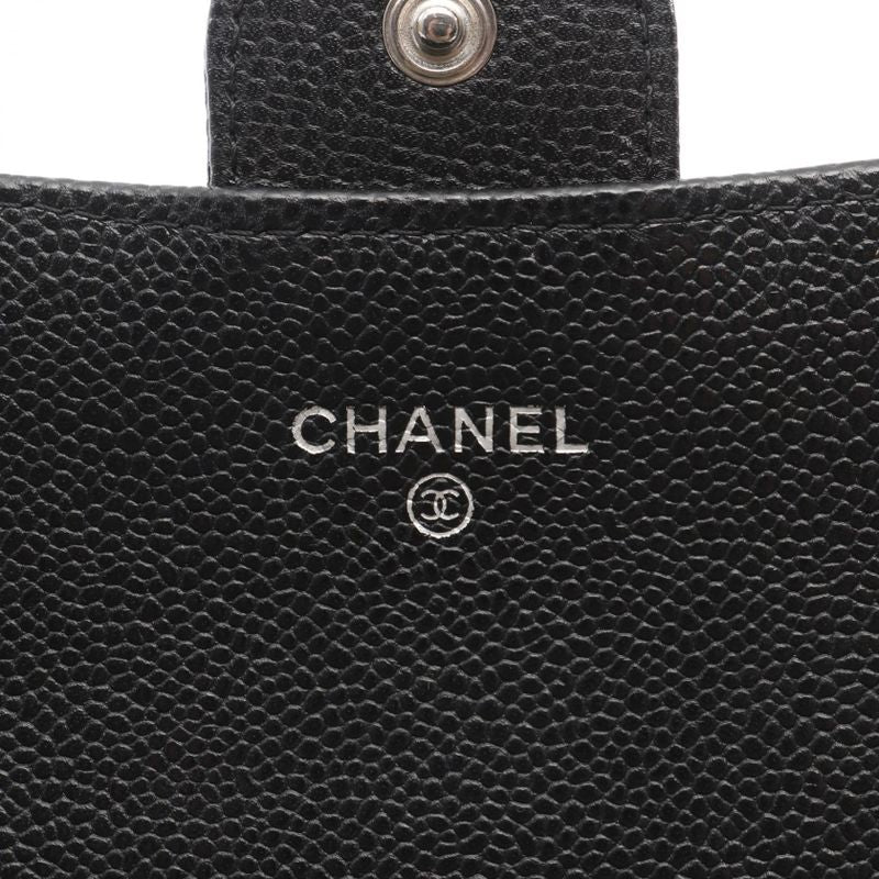 Chanel Shoulder Bag Matelasse Black Caviar Skin (grained Calf) Matelasse Chain