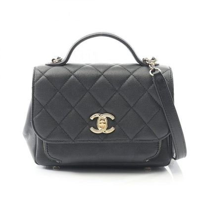 Chanel Shoulder Bag Business Affinity Matelasse Black Caviar Skin (grained