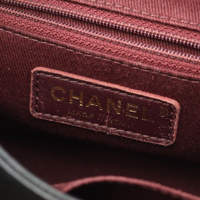 Chanel Shoulder Bag Business Affinity Matelasse Black Caviar Skin (grained