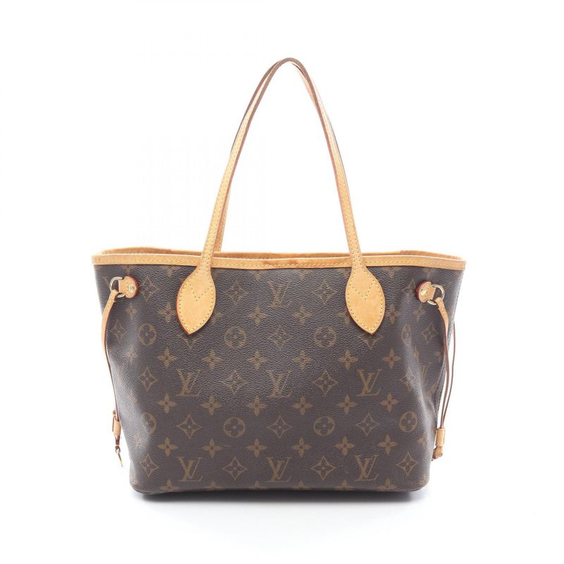Louis Vuitton Tote Bag Neverfull PM Monogram M40155 PVC Coated Canvas Leather