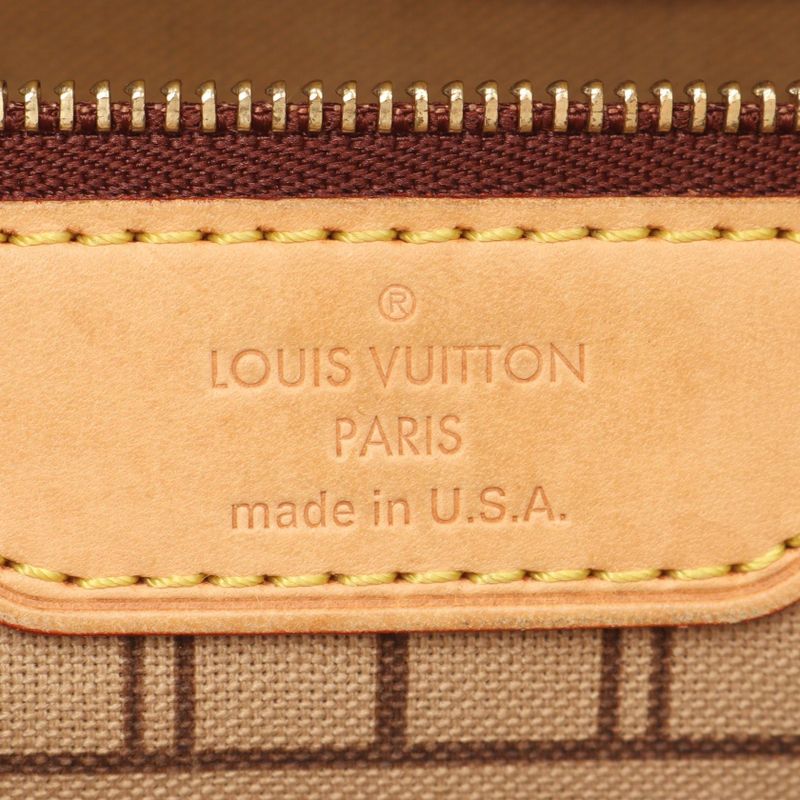 Louis Vuitton Tote Bag Neverfull PM Monogram M40155 PVC Coated Canvas Leather