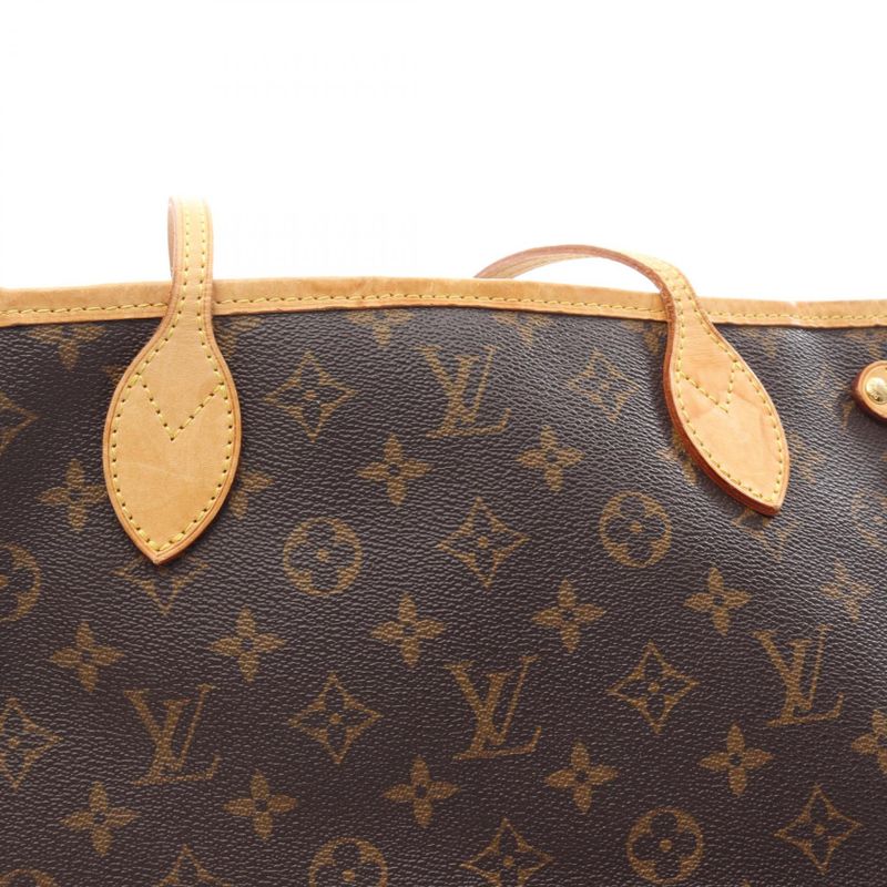 Louis Vuitton Tote Bag Neverfull PM Monogram M40155 PVC Coated Canvas Leather