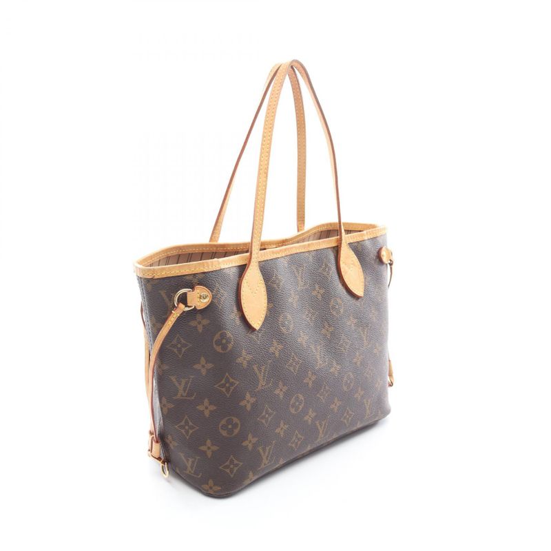 Louis Vuitton Tote Bag Neverfull PM Monogram M40155 PVC Coated Canvas Leather