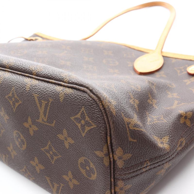 Louis Vuitton Tote Bag Neverfull PM Monogram M40155 PVC Coated Canvas Leather