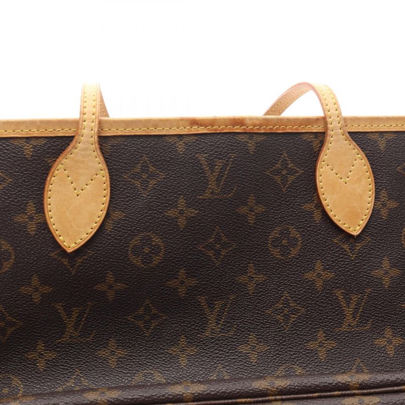 Louis Vuitton Tote Bag Neverfull PM Monogram M40155 PVC Coated Canvas Leather