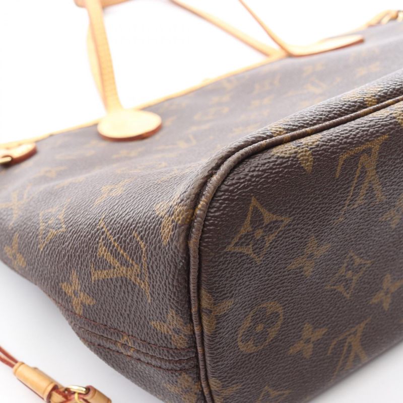 Louis Vuitton Tote Bag Neverfull PM Monogram M40155 PVC Coated Canvas Leather