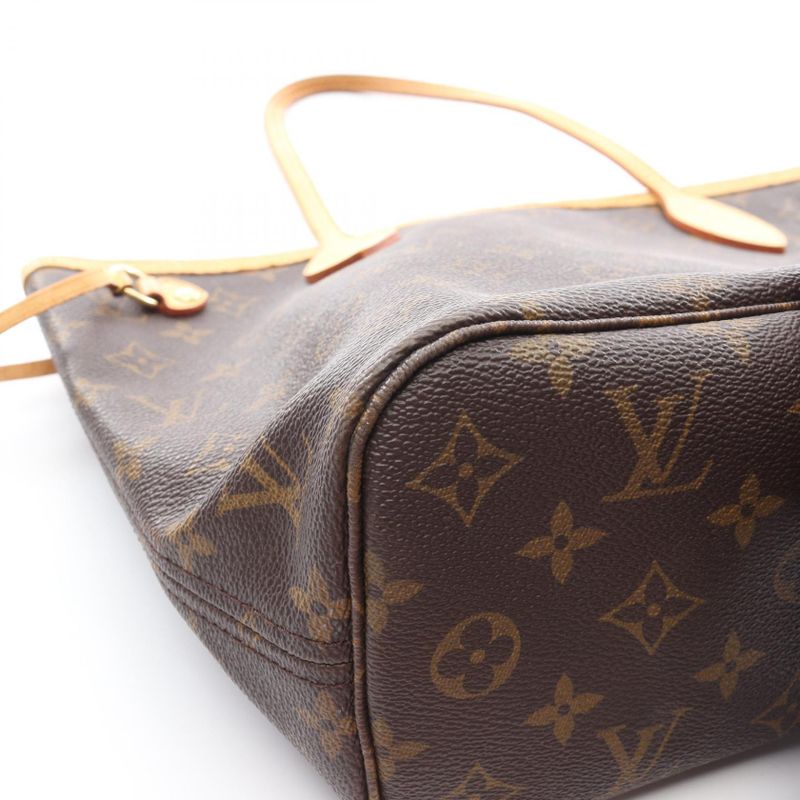 Louis Vuitton Tote Bag Neverfull PM Monogram M40155 PVC Coated Canvas Leather