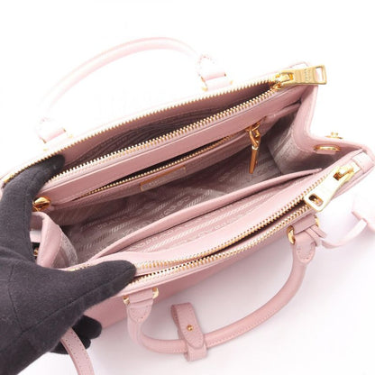 Prada Handbag Saffiano LUX Galleria Small 1ba896 Light Pink Saffiano Leather