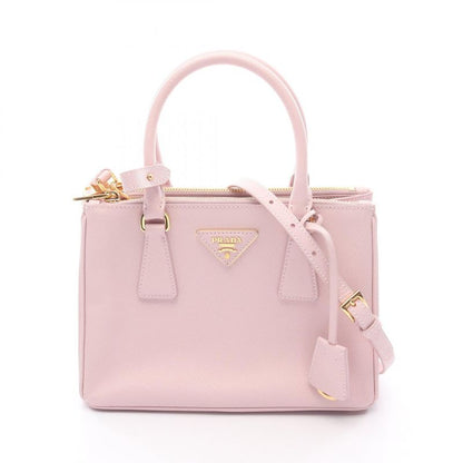 Prada Handbag Saffiano LUX Galleria Small 1ba896 Light Pink Saffiano Leather