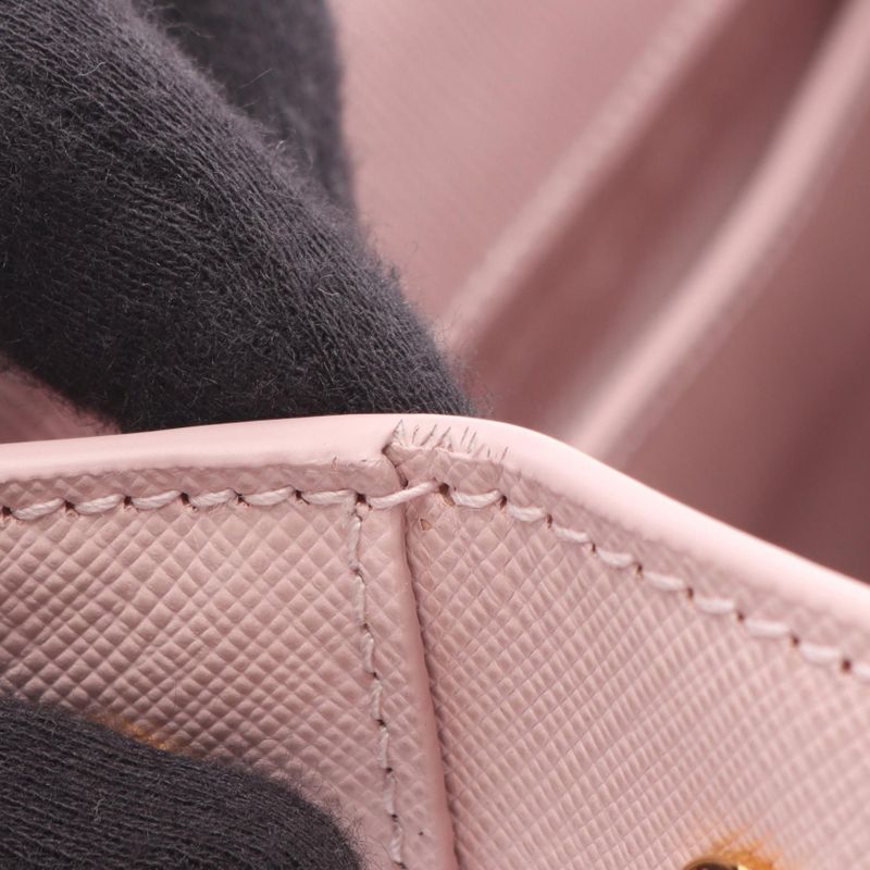 Prada Handbag Saffiano LUX Galleria Small 1ba896 Light Pink Saffiano Leather