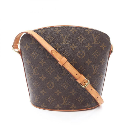 Louis Vuitton Shoulder Bag Drouot Monogram M51290 PVC Coated Canvas Leather