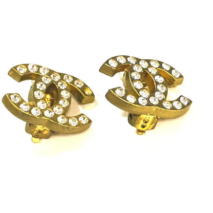 Chanel Rhinestone COCO Earrings: