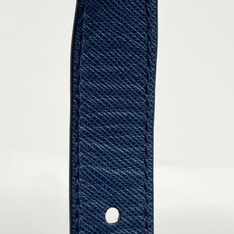 Prada Logo Plate Shoulder Bag Crossbody Shoulder Bag Tessuto Nylon Blue Bt0953