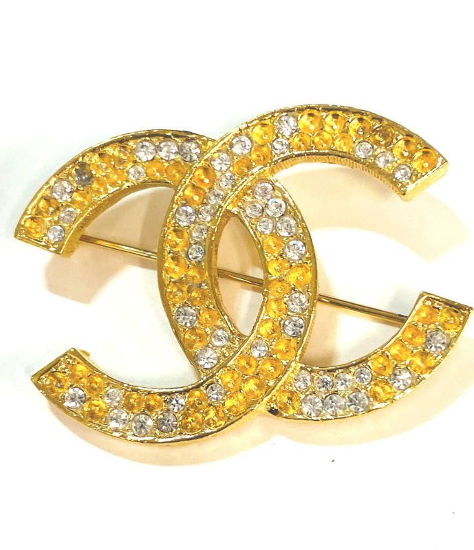 Chanel Rhinestone COCO Mark Brooch : Y3214