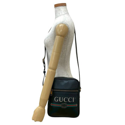 Gucci Sherry Line GG Logo Leather Shoulder Bag Sacoche Pochette Messenger