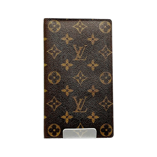 Louis Vuitton Long Wallet Monogram Portochequier Carte Credit M62225 Brown