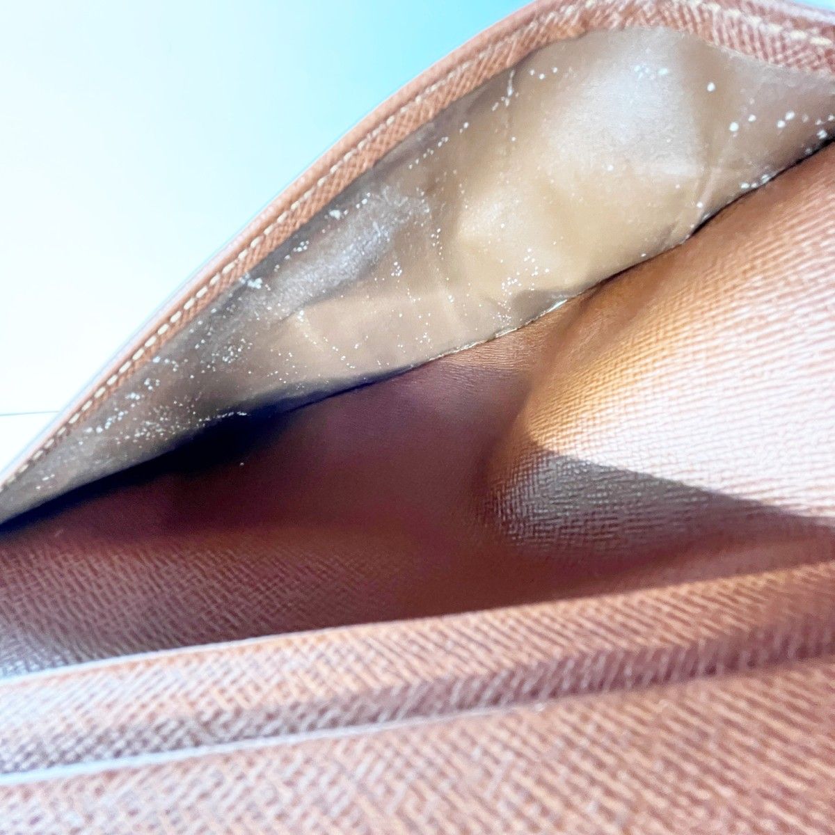 Louis Vuitton Long Wallet Monogram Portochequier Carte Credit M62225 Brown