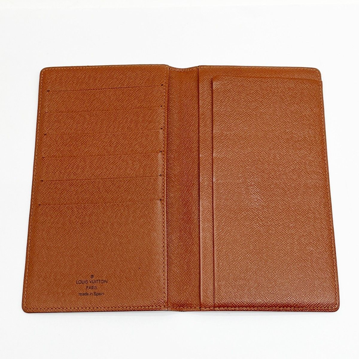 Louis Vuitton Long Wallet Monogram Portochequier Carte Credit M62225 Brown