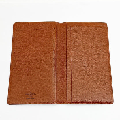 Louis Vuitton Long Wallet Monogram Portochequier Carte Credit M62225 Brown