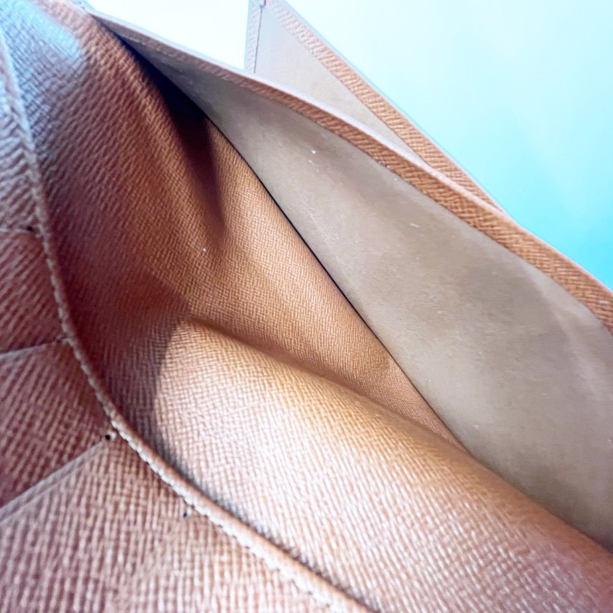 Louis Vuitton Long Wallet Monogram Portochequier Carte Credit M62225 Brown