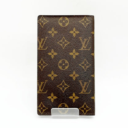 Louis Vuitton Long Wallet Monogram Portochequier Carte Credit M62225 Brown