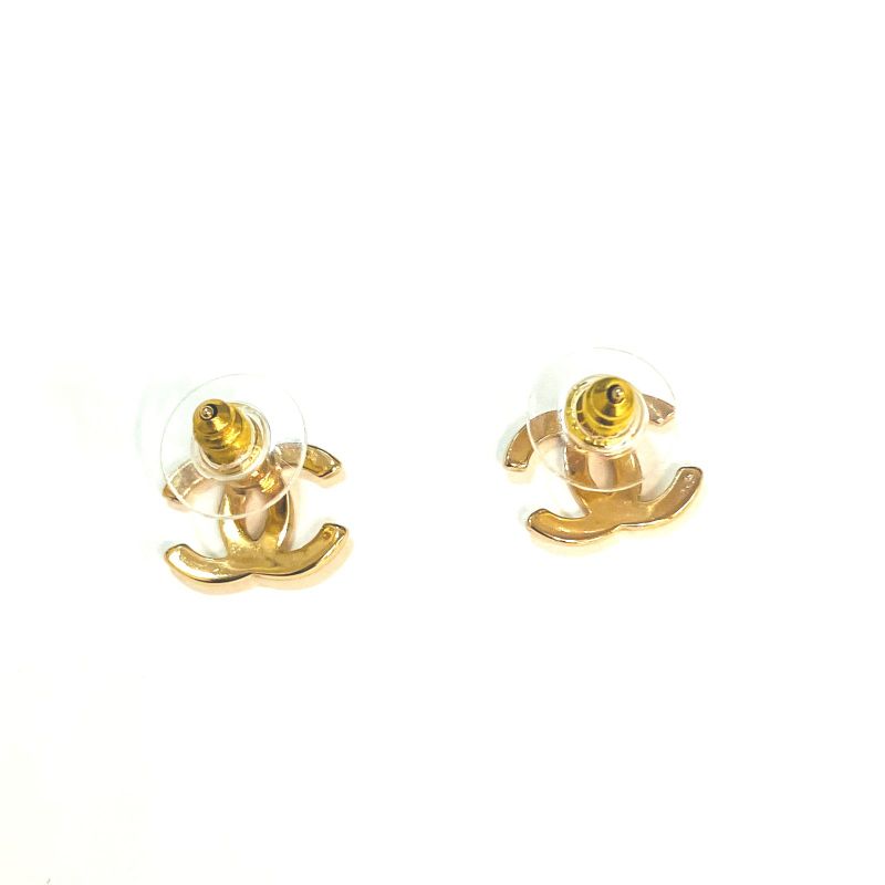 Chanel COCO Mark Gold Earrings : X3216