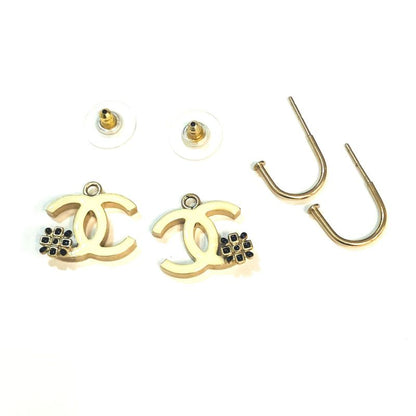 Chanel COCO Mark Hoop Earrings: X3217