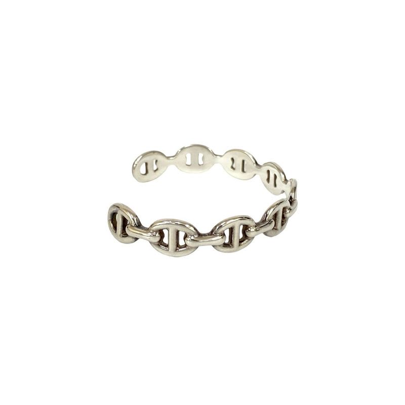 Hermes Chaine D'ancre Silver 925 Bangle Bracelet Accessories Small Items