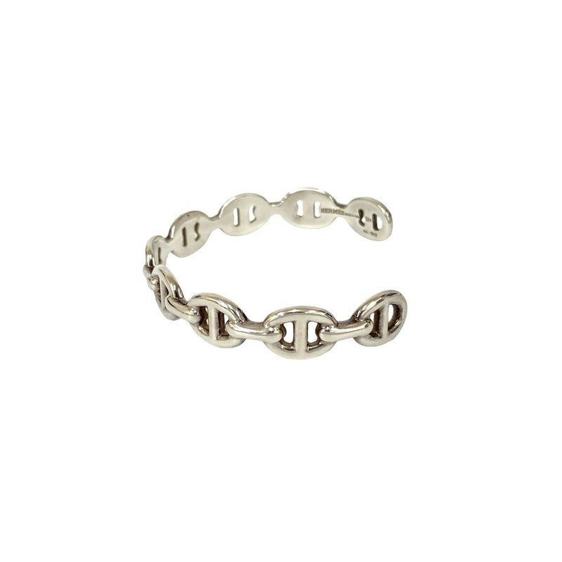 Hermes Chaine D'ancre Silver 925 Bangle Bracelet Accessories Small Items