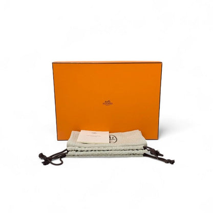 Hermes Chypre Sandals Shoes Leather Greige Velcro Strap Flat