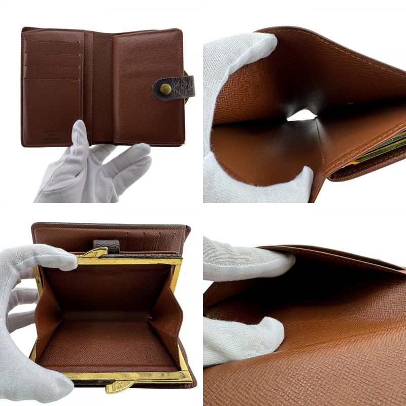 Louis Vuitton M61663 Portmonnais Vieux Viennois Bifold Wallet Brown Ladies