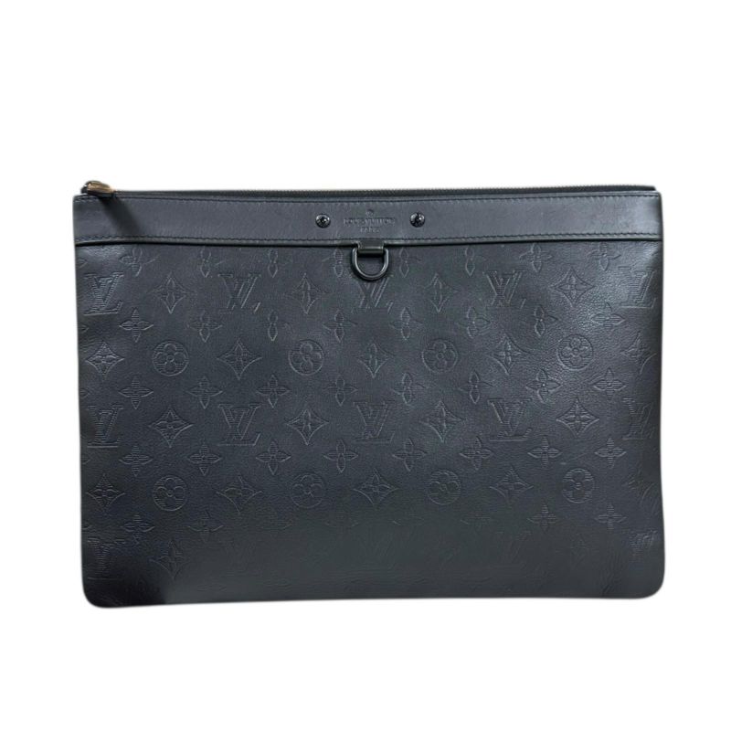 Louis Vuitton Pochette Discovery Monogram Shadow Clutch Bag Monogram Shadow