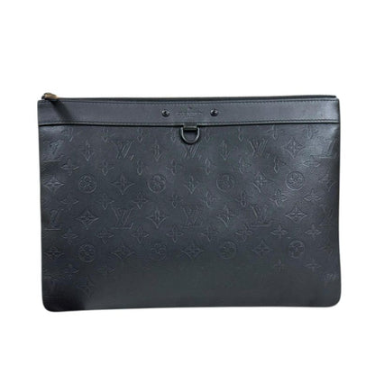 Louis Vuitton Pochette Discovery Monogram Shadow Clutch Bag Monogram Shadow