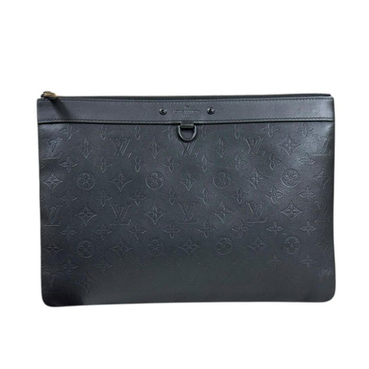 Louis Vuitton Pochette Discovery Monogram Shadow Clutch Bag Monogram Shadow