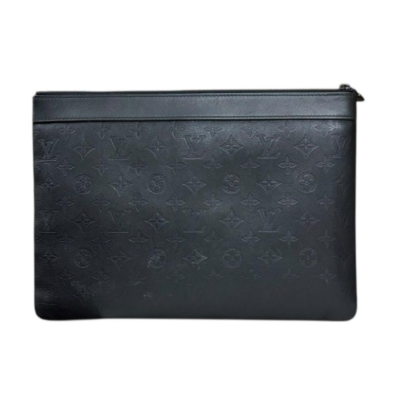 Louis Vuitton Pochette Discovery Monogram Shadow Clutch Bag Monogram Shadow