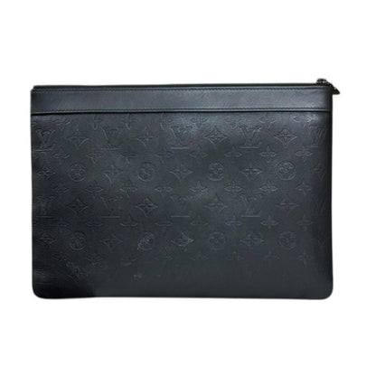Louis Vuitton Pochette Discovery Monogram Shadow Clutch Bag Monogram Shadow