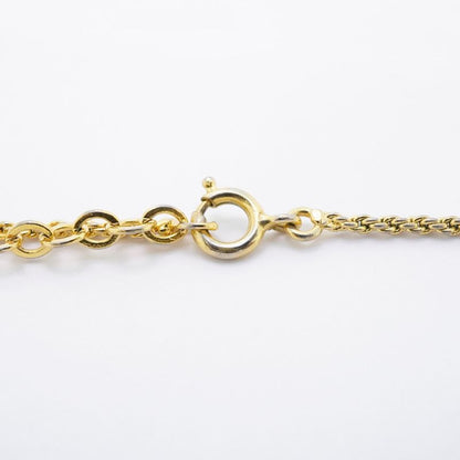 Christian Dior Necklace CD Logo GP Plated Gold Ladies