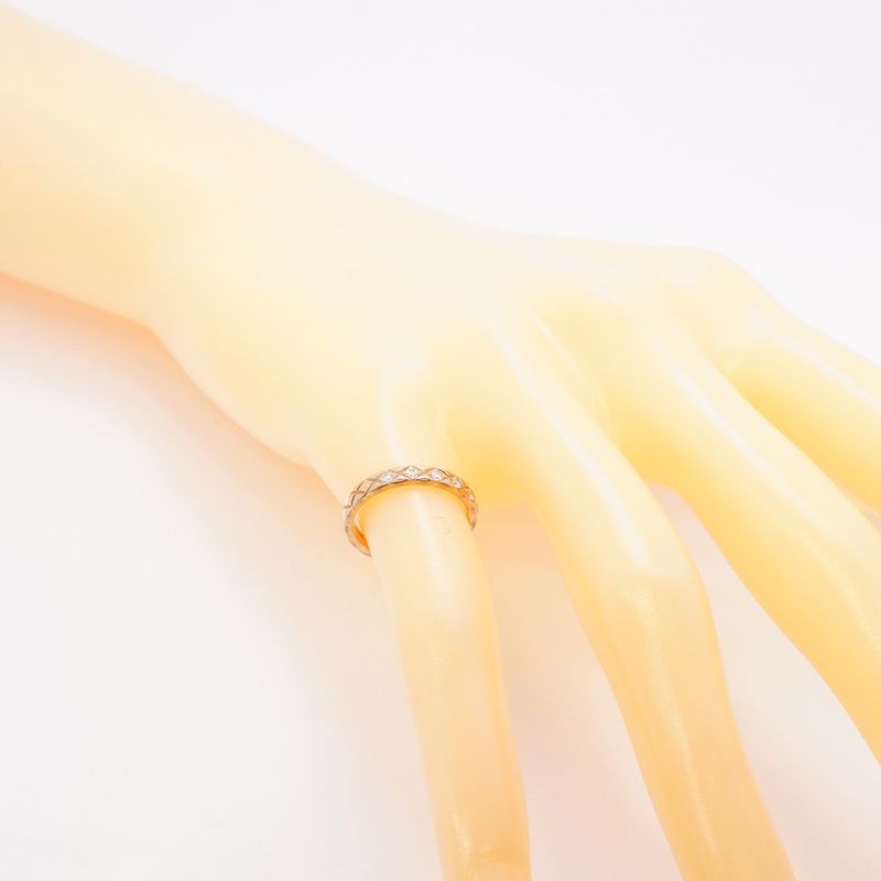 Chanel Ring Coco Crush/beige Gold 5PD 18K Pink Gold Pink Gold Diamond #46 Ladies