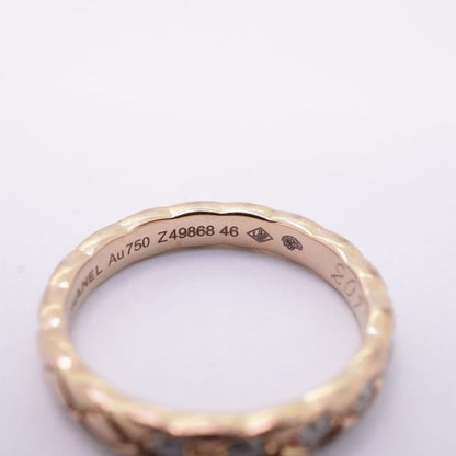 Chanel Ring Coco Crush/beige Gold 5PD 18K Pink Gold Pink Gold Diamond #46 Ladies