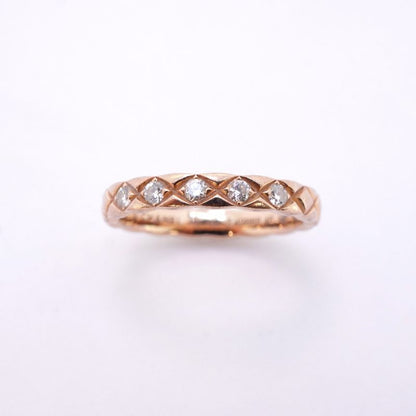 Chanel Ring Coco Crush/beige Gold 5PD 18K Pink Gold Pink Gold Diamond #46 Ladies